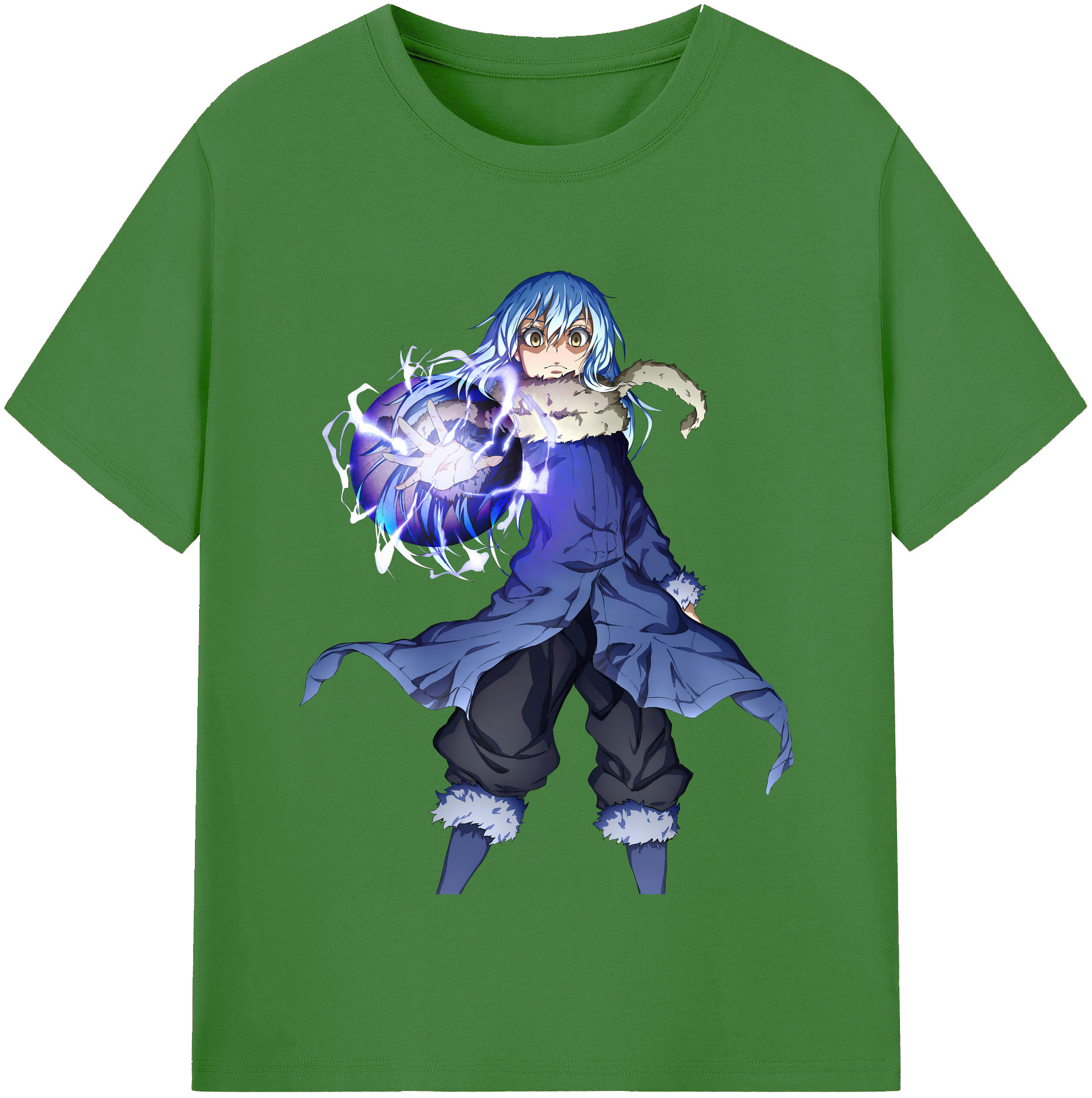 （画像用） 転スラ Regarding Reincarnated to Slime レディースカジュアルプリントTシャツ（綿100％）
